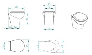 Match Cut 12V Beyaz Kısa Taş Thr. Kitli Tuvalet