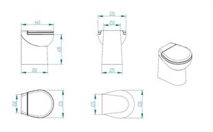 Artic C 12V Beyaz Taş Thr. Kitli Tuvalet