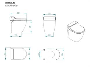 RELAX 24V GEBERİT TUVALET BEYAZ