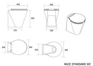 Race 24V Karbon Tuvalet 