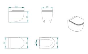 Sky 24V Krem Taş Tuvalet