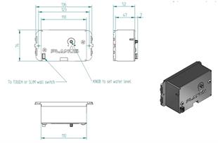 Planus Siyah Full Glass Touch Panel 2 Butonlu
