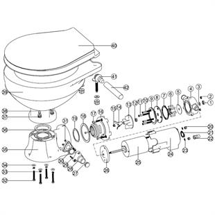 Nuova Rade 24V Elektrikli Tuvalet Tamir Takımı 