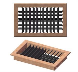 Hava çıkış ızgarası. Maun DÖRT YÖNLÜ 203X102MM