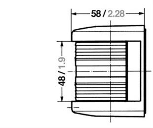 Aqua Signal 25 Serisi Pupa Seyir Feneri Beyaz