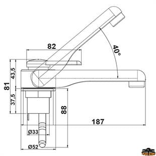 CAN RB1488 sıcak-soğuk musluk