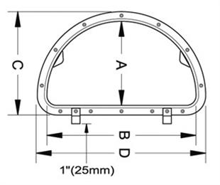 D modern hatch 419mm