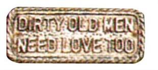 Dekoratif pirinç yazı the captaıns world ıs law