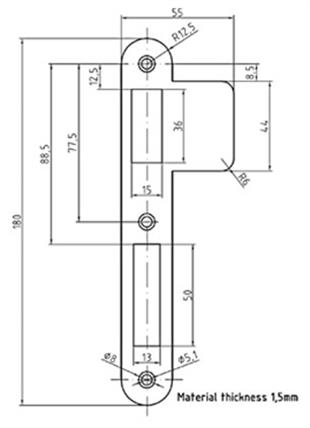 Kilit Karşılığı sağ