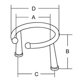 Marine Town Paslanmaz Çelik Çiftli Saplamalı Bardak tutucu