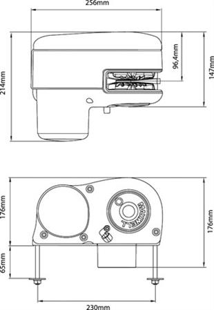 Maxwell HRC6-6 Serisi 600W 12V 6 mm Tambursuz Yatay Irgat 