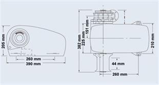 Maxwell HWC 1500  - 1200W 12V 6 mm Tamburlu Yatay Irgat