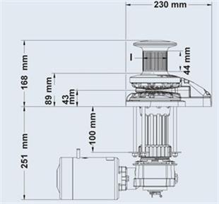 Maxwell RC-10 1000W 12V 8mm Tamburlu Dik Irgat