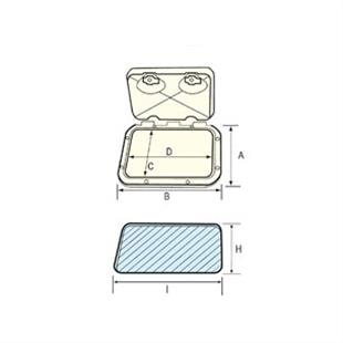 Nuova Rade Classic Plastik Kapak 355 X 600 mm