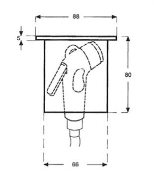Nuova Rade Duş Yuvası kapaklı yuvarlak 