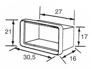 Nuova Rade Plastik Dolap, Beyaz, 180° Açılır, 37.5x27cm