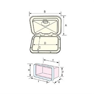 Nuova Rade Plastik Dolap, Beyaz, 180° Açılır, 37.5x27cm