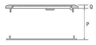 Nuova Rade plastik hatch 45X27CM