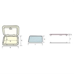 Nuova Rade plastik hatch 45X27CM