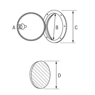 Nuova Rade Plastik Kontrol Kapağı 235X315 mm