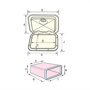 Nuova Rade Plastik Torpido Kutusu Kilitsiz 