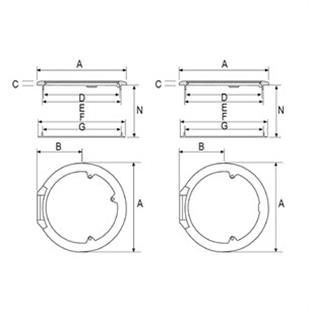 Nuova Rade plastik yuvarlak hatch