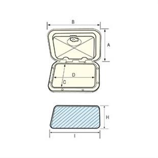 Nuova Rade Topline Plastik Kapak 270 X 375 mm Kilitli