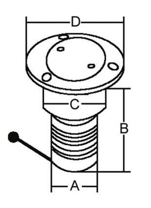 Paslanmaz Çelik Su Dolum ağızı 38mm