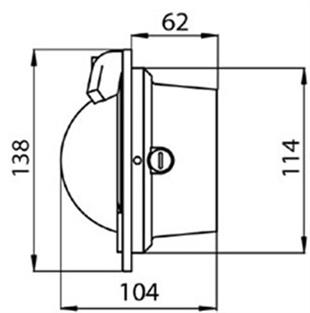 RIVIERA BP1 POLARE GÖMME PUSULA Ø80MM. SİYAH