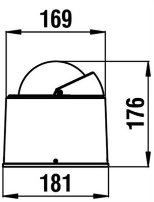 RIVIERA BW4 WHITE STAR PUSULA Ø130MM. SİYAH