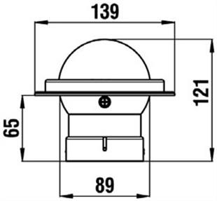 RIVIERA BZT ZENITH GÖMME PUSULA Ø80MM. SİYAH