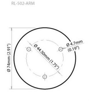 Scanstrut RL-502-ARM Rokk Montaj Plakası