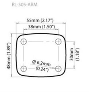 Scanstrut RL-505-ARM Rokk Montaj Plakası