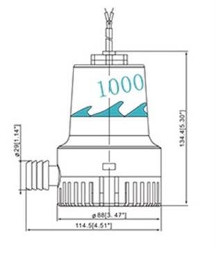 SEAMAXX Sintine Pompası 1000Gph 24V