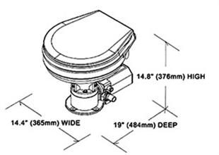 TMC Elektrikli tuvalet Büyük Tas 12V
