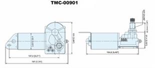 TMC silecek motoru 24V/24W 25.4 mm
