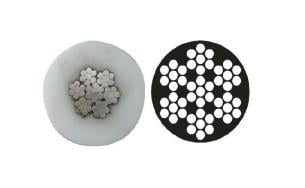 PASLANMAZ ÇELİK İZOLELİ HALAT, 4x8MM, 7x7, AISI316