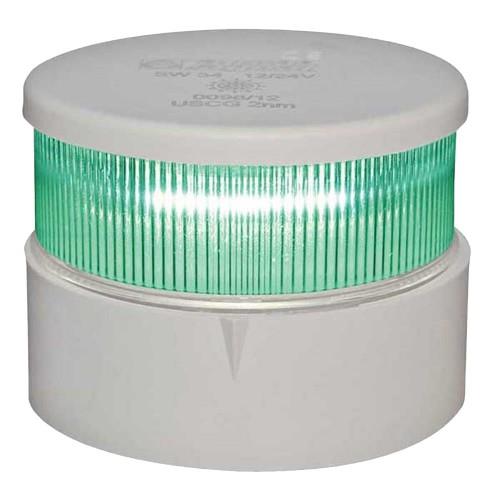 Aqua Signal Yeni 34 Serisi 360 Yeşil LED Seyir Feneri 12/24V Siyah