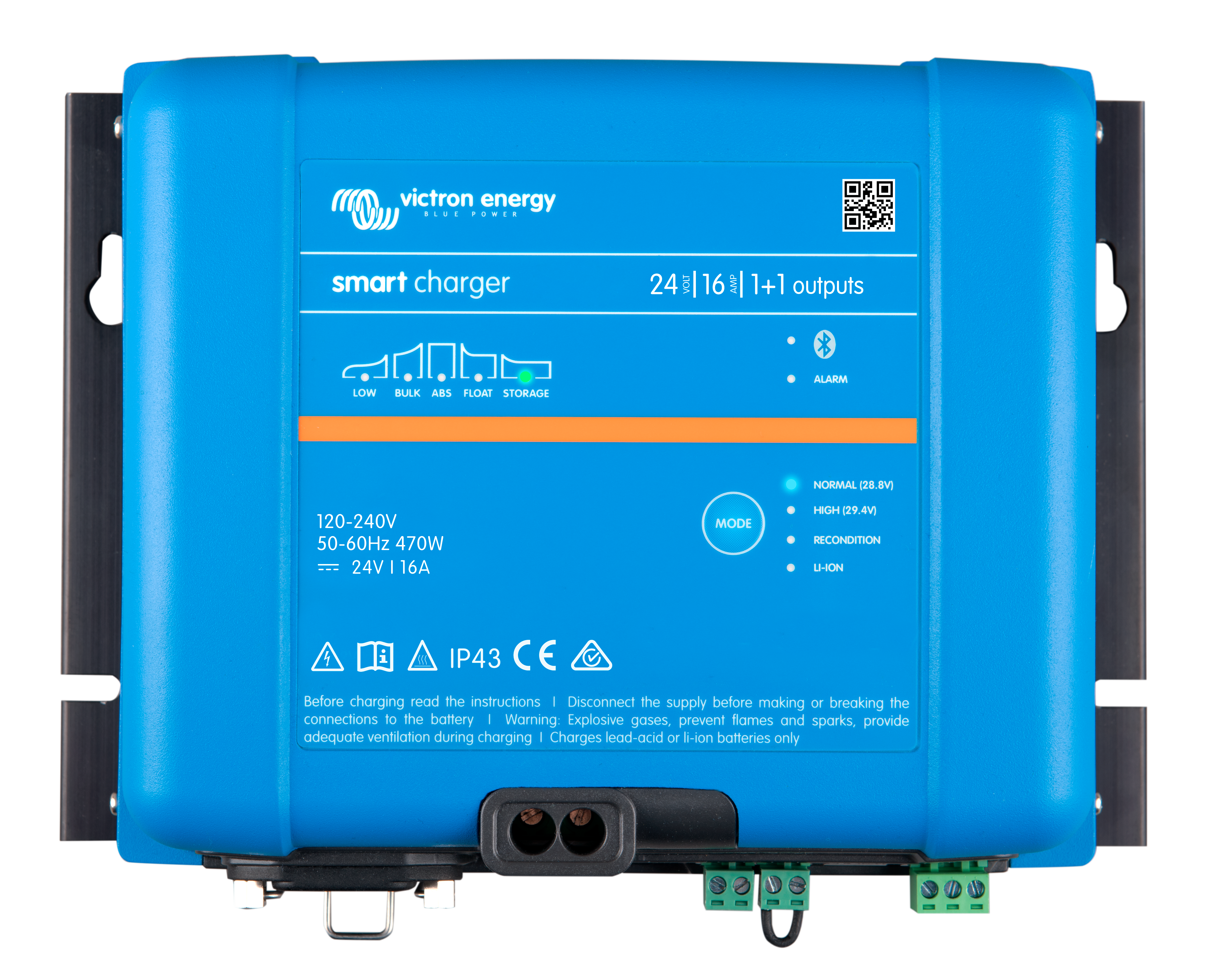 SMART IP43 CHARGER 24V/16A(1+1) 120-240V