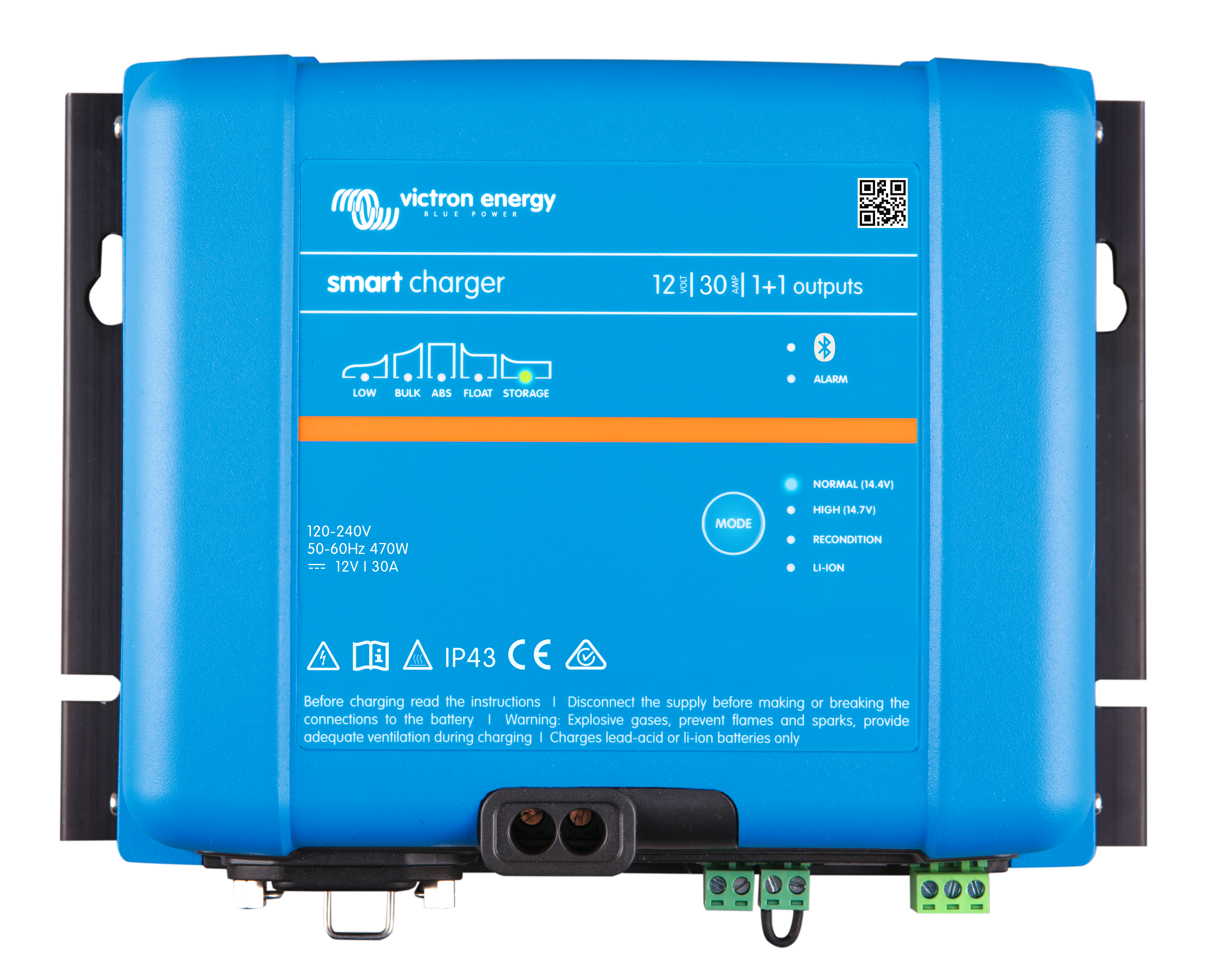 SMART IP43 CHARGER 12V/30A(1+1) 120/240V