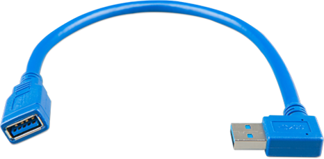 USB UZATMA KABLOSU 0,3 MT YANDAN AÇILI