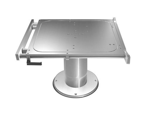 BARKA ELE.MASA AYAĞI,12V,2 KDM,KAYAR PLAKA 700MM