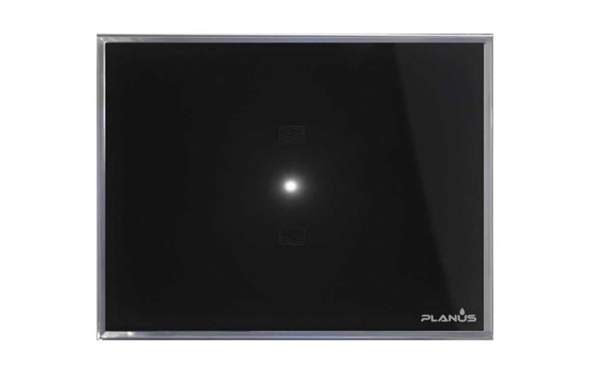 PLANUS SİYAH FULL GLASS-TOUCH PANEL 2 BUTONLU
