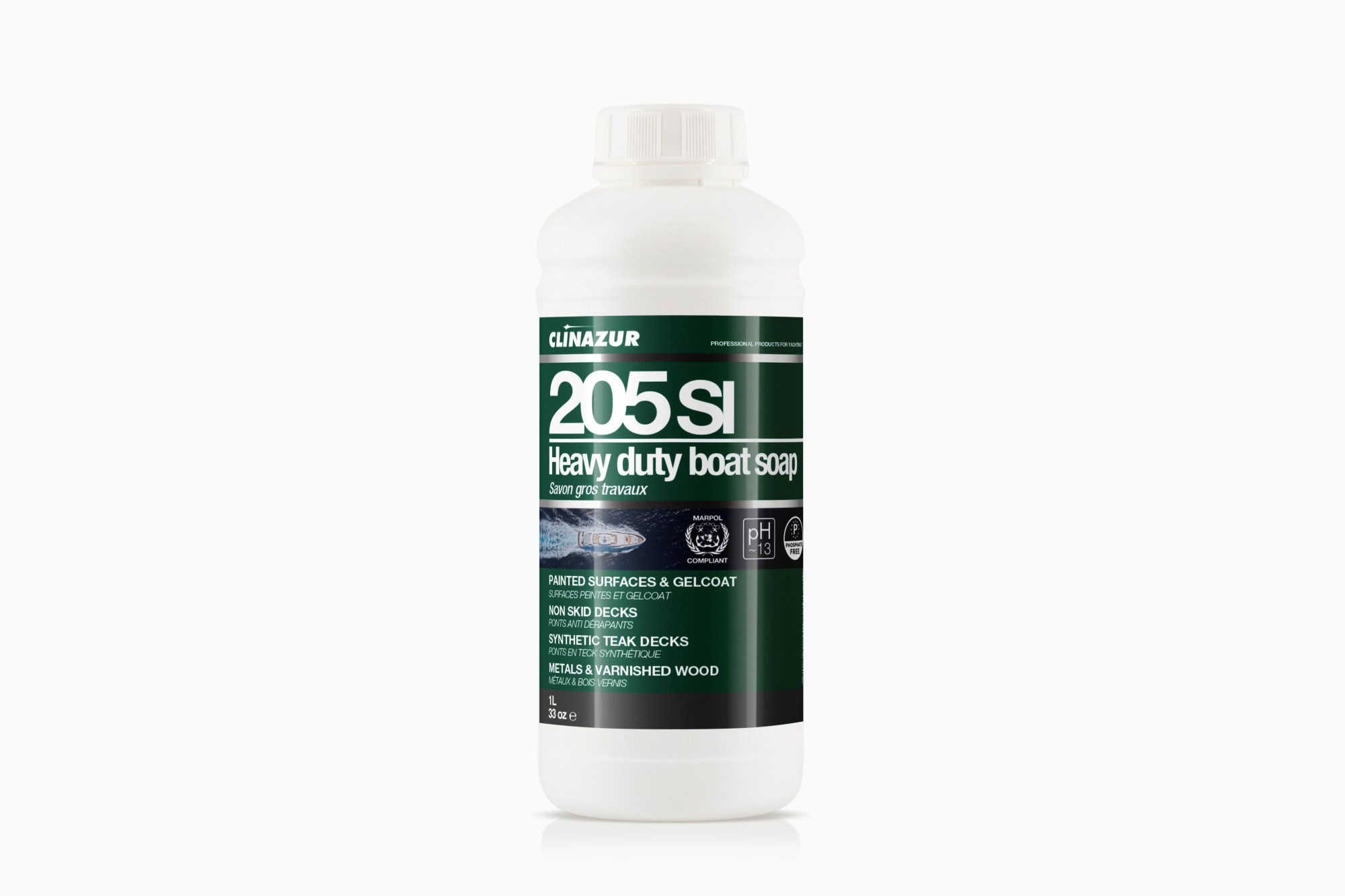 CLIN AZUR -205SI- AĞIR HİZMET TEKNE DETERJANI 1 LT