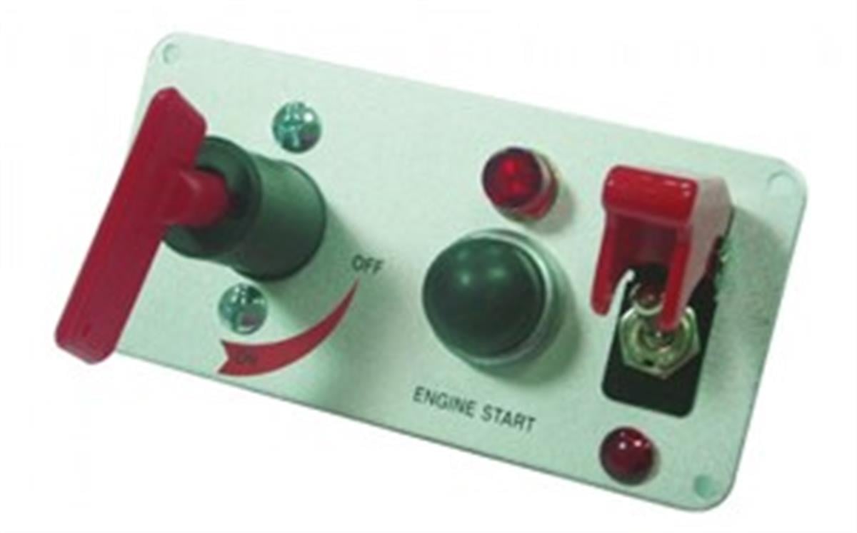 Akü şalteri ve start butonu