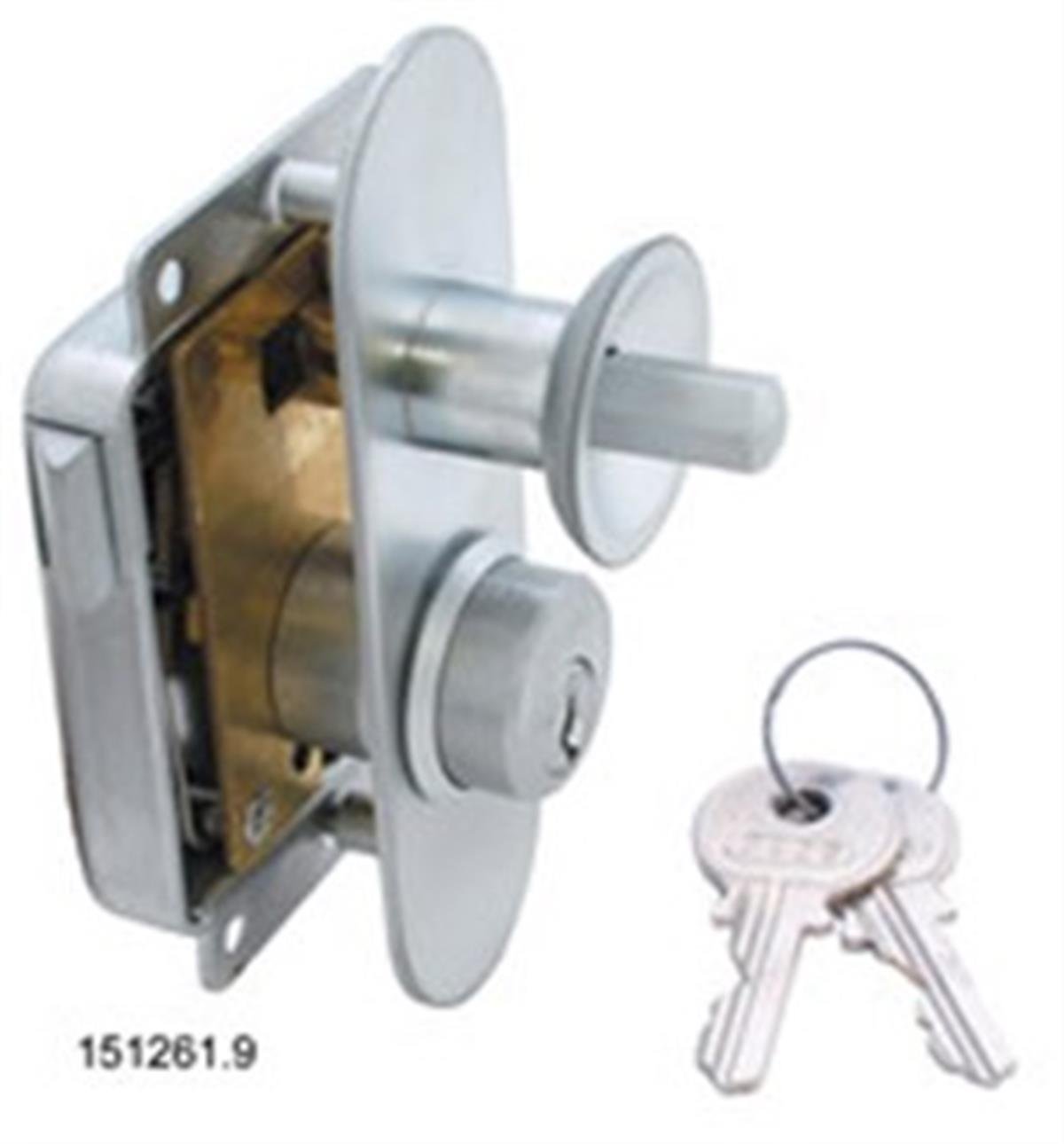 BASMALI KİLİT ANAHTARLI 55X78 MM SOL