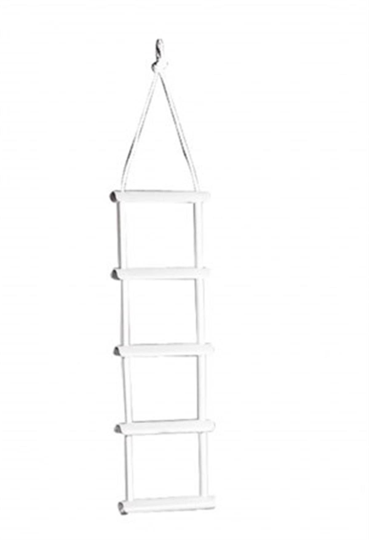 Beyaz Plastik basamaklı ip merdiven