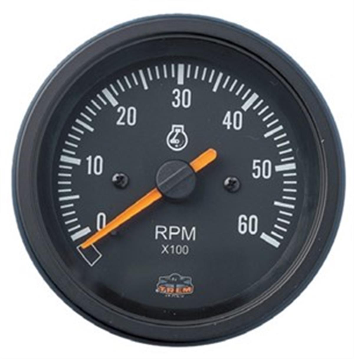 Trem motor devir göstergesi  12v beyaz 