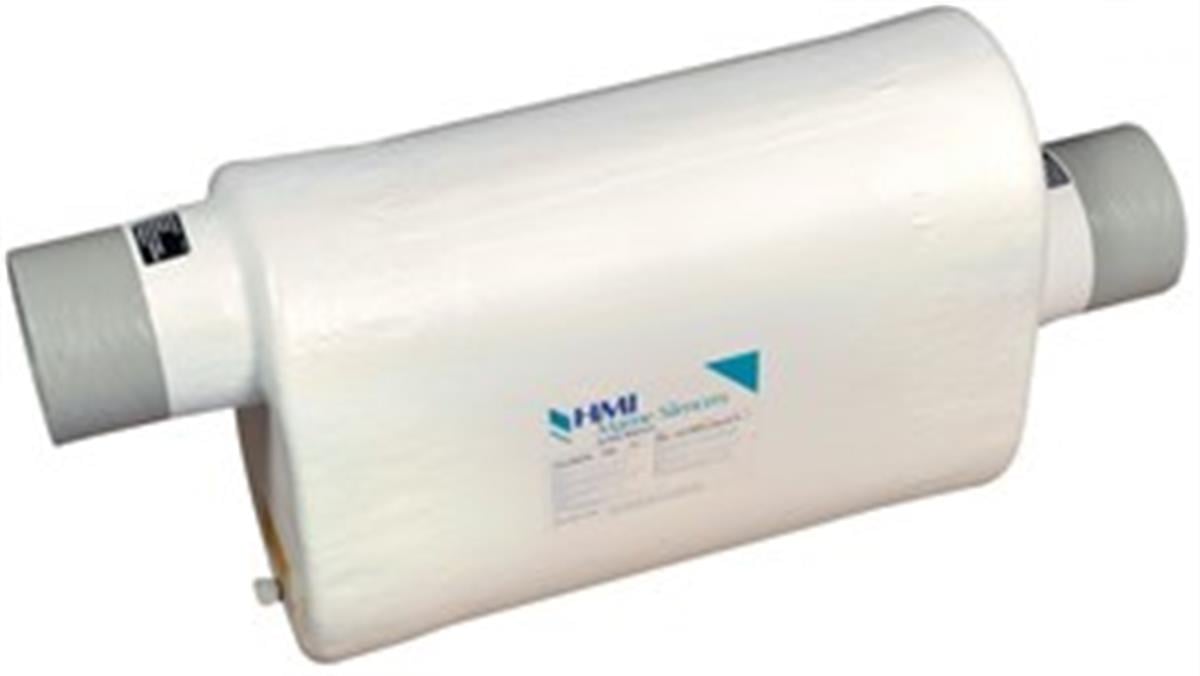 Yatay susturucu, üstten giriş yandan çıkış modeli