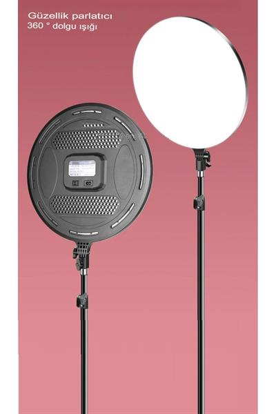 100w 21 Inç Yuvarlak Fotoğraf Stüdyosu Led Lambası Soft Ring Işık Paneli Uzaktan Kumandalı Tripodlu